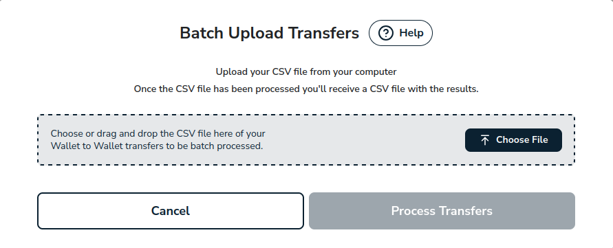 Wallet Batch Upload